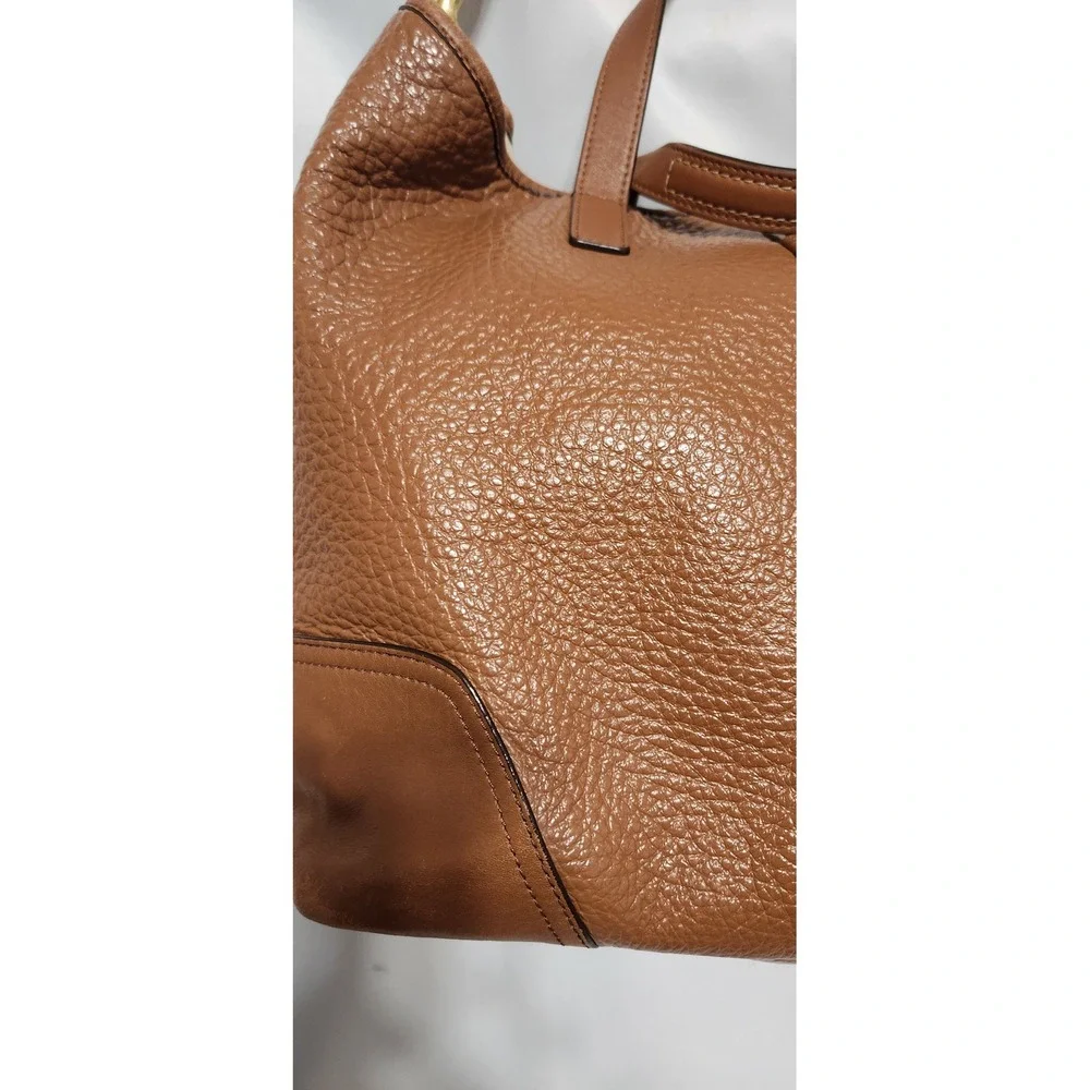 COACH New York Hadley F-31334 Hobo Bag Brown Pebbled Leather Shoulder Bag